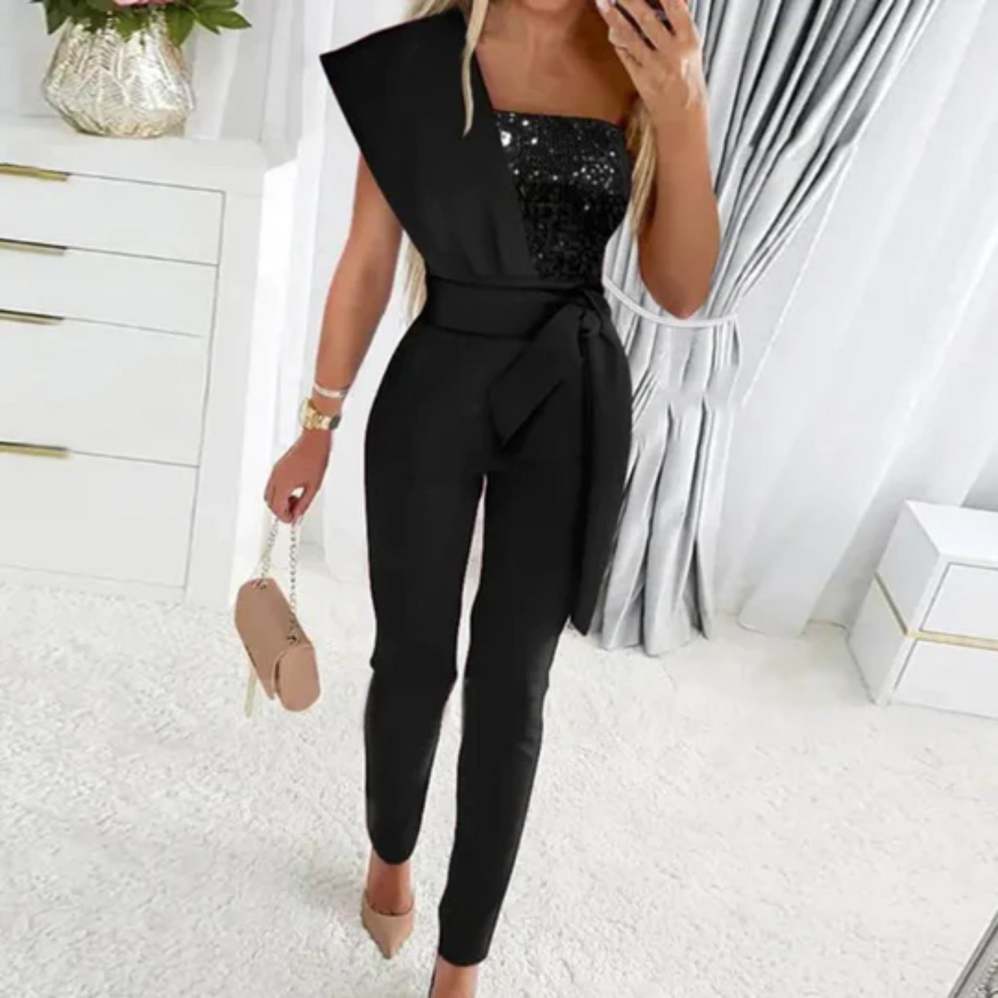 Jeltje - Jumpsuit met Lovertjes