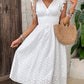 Witte Surplice Jurk - Elin