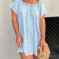 Stralende One-Shoulder Denim Mini-Jurk