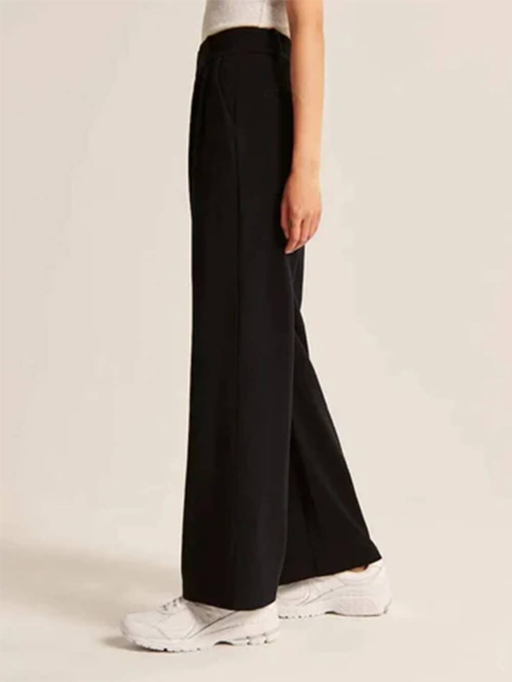 Zwarte Wijde Pijpen Broek - Eva