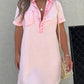 Chique Roze Tencel Overhemdjurk