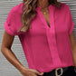 Kayleigh | blouse met korte mouwen en v-hals