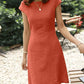 Elegante zomerjurk met fijne mouwen