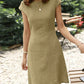 Elegante zomerjurk met fijne mouwen