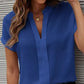 Kayleigh | blouse met korte mouwen en v-hals