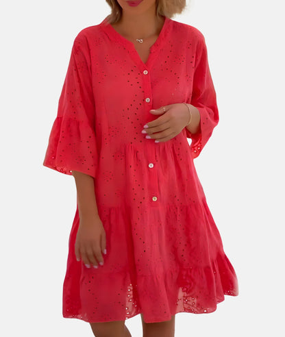 Noa - Charmante Eyelet Jurk