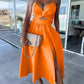 Flore - Elegante Oranje Jurk