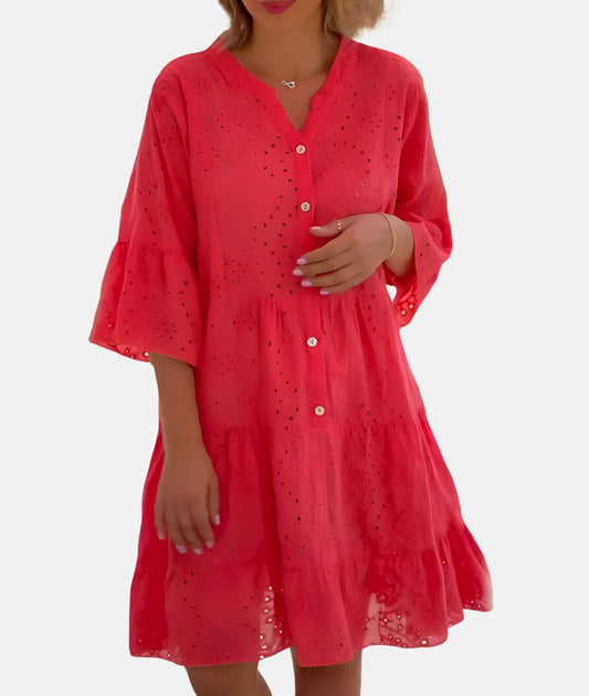 Noa - Charmante Eyelet Jurk