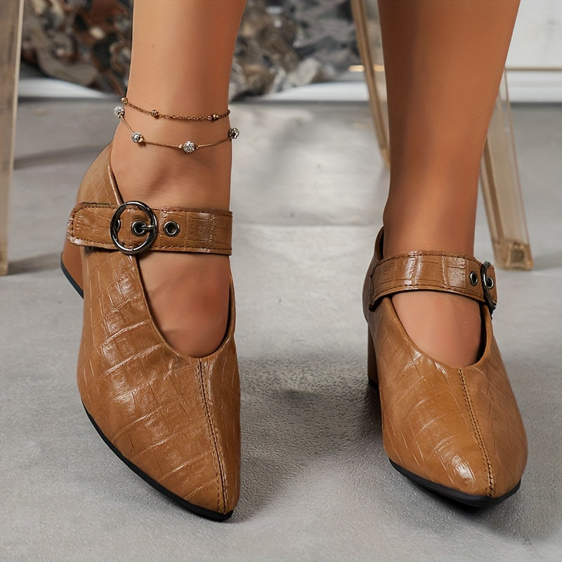 Zwarte Retro Pumps - Eva