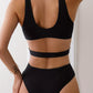 Zwart Criss Cross Badpak - Jade