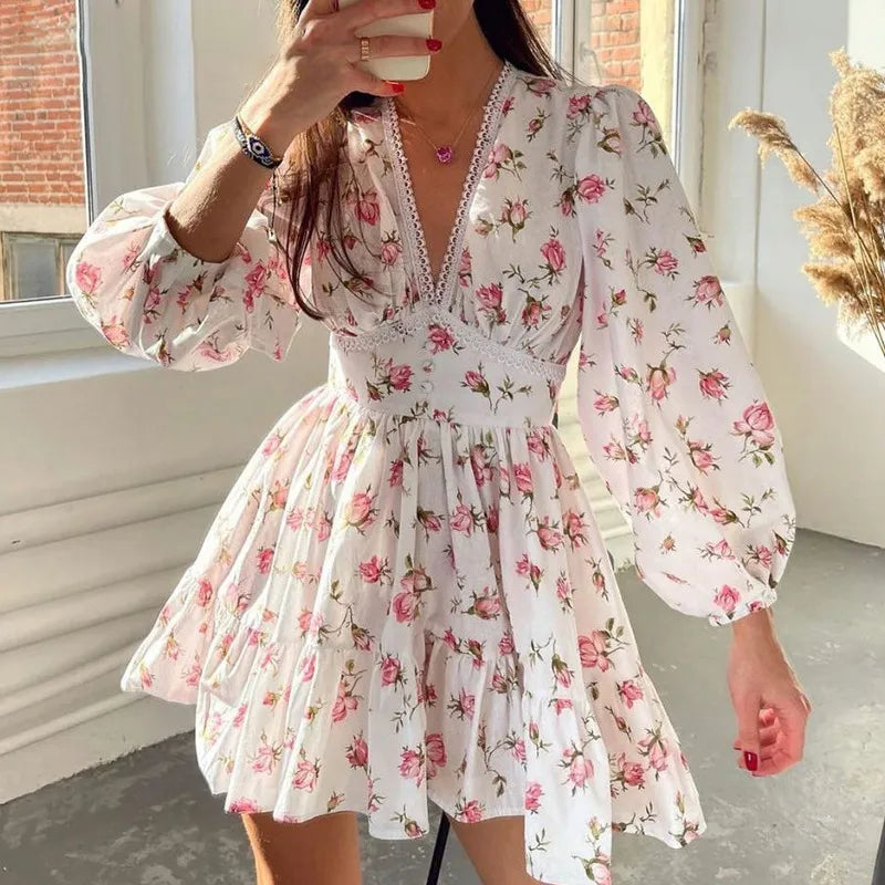 Annelot - Elegante Bloemenprint Zomerjurk