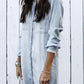 Lichtblauw Denim Overhemdjurk - Clara