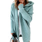 Gezellige Chique Batwing Hoodie: Zacht, Los, Patchwork Elegantie