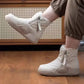 Elegante Gezellige Laarzen met Kettingrand - Vrouwen Dikke Zool Warm Casual Schoeisel