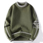 Elegante Comfort: Heren Casual Katoenen Trui met Klassieke Ronde Hals