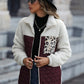 Chique Fluweel Dierenprint Jas: Moeiteloze Elegantie met een Moderne Twist