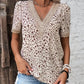 Abrikoos Chic Bloemenblouse - Nancie
