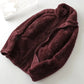 Chique Gezellige Fleece: Dames Elegante Winter Hoodie Jas