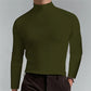 Veelzijdige Hoge-Hals Slim Fit T-Shirt - Polyester, Meerdere Kleuren