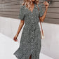 Rode Boho Chic Midi Jurk - Thora