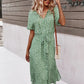Rode Boho Chic Midi Jurk - Thora