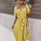 Rode Boho Chic Midi Jurk - Thora