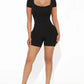 Hollye - Stijlvolle Koffiebruine Bodycon Jumpsuit