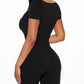 Hollye - Stijlvolle Koffiebruine Bodycon Jumpsuit