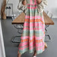 Luisa – kleurrijke maxi-jurk met geometrisch patroon