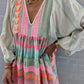 Luisa – kleurrijke maxi-jurk met geometrisch patroon