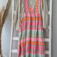 Luisa – kleurrijke maxi-jurk met geometrisch patroon