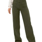 Nora - Zwarte Casual Wijde Broek