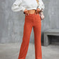 Nora - Zwarte Casual Wijde Broek