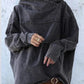 Trendy Ruimvallende Katoenen Hoodie