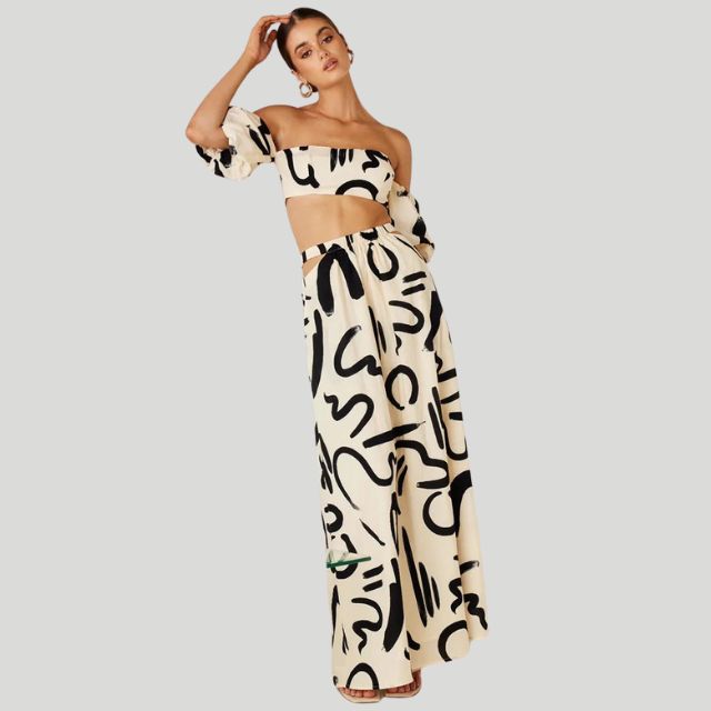 Niva - Tweedelige Abstracte Set