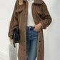 Gezellige Katoenmix Casual Jas - Dik Fleece met Klassieke Shearling Revers