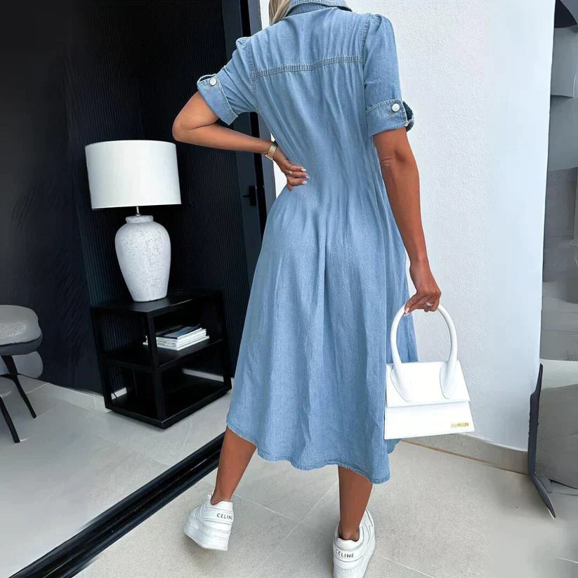 Hinke-Maayke - Trendy Denim Jurk