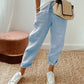 Linnen joggingbroek casual en elegant