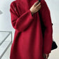 Karen Rode Elegantie: Hoge Nek Sweatshirt - Omarm Verfijning & Comfort