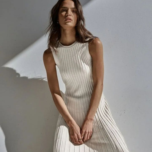 Brech - Geplooide Maxi Jurk