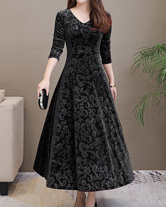 Rosalie - Elegante Fluwelen Jurk