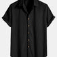 Zomerse Polyester Set: Levendige Strepen Shirt & Trendy Shorts