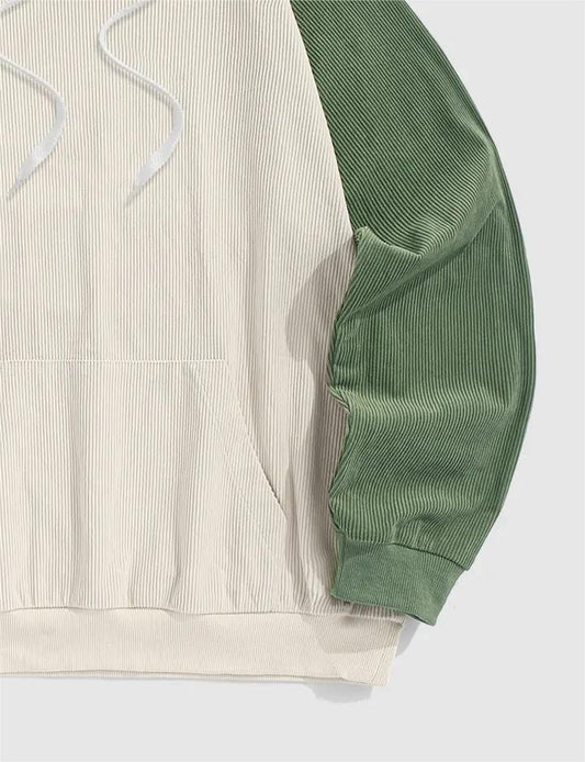 Heren Casual Bicolor Colorblock Hoodie