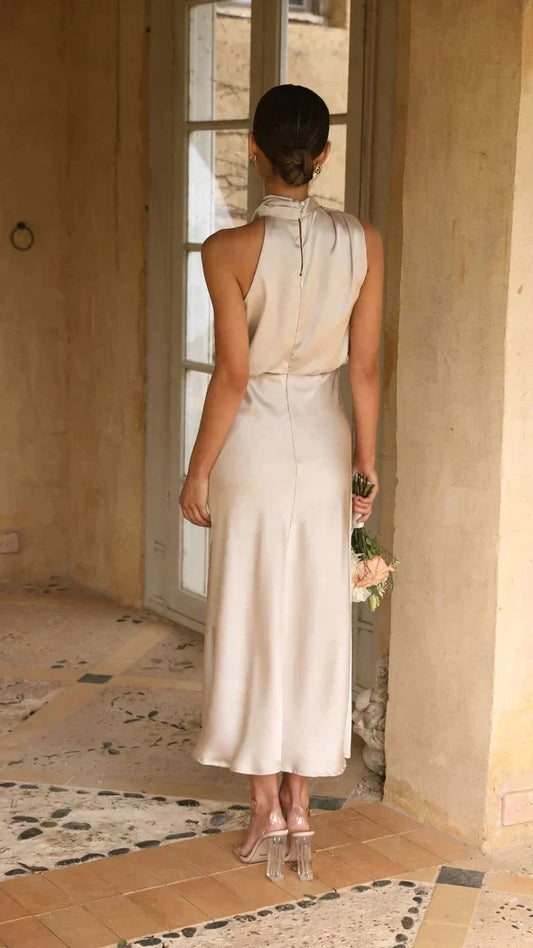 Noor - Elegante Satijnen Jurk