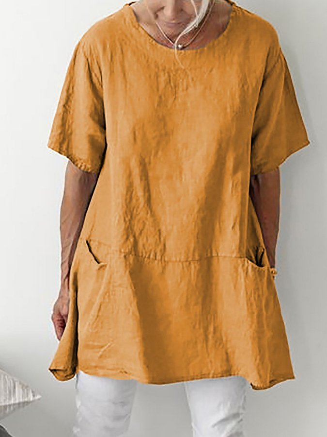 Chique Dameskatoenen Shirt - Eenvoudige Elegantie