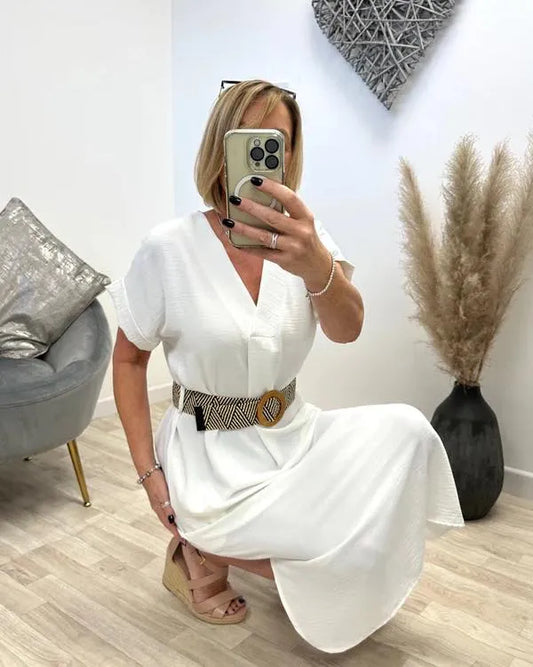 Stijlvolle Damesrok met Riem – Casual Elegantie