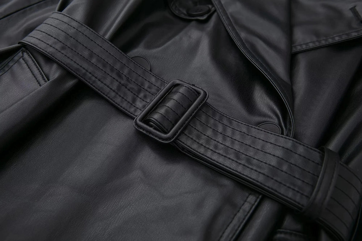 Geertrui - Trenchcoat Van Kunstleer