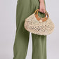 Lotte's Legergroene Linnen Set met Oversized Shirt en Palazzobroek