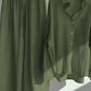 Lotte's Legergroene Linnen Set met Oversized Shirt en Palazzobroek