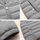 Elegante Comfort: Dames Lange Mouw Donsjack met Zakken - Perfect voor Winter & Herfst